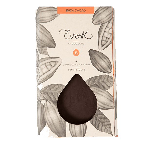 Barra de chocolate 100% cacao amargo