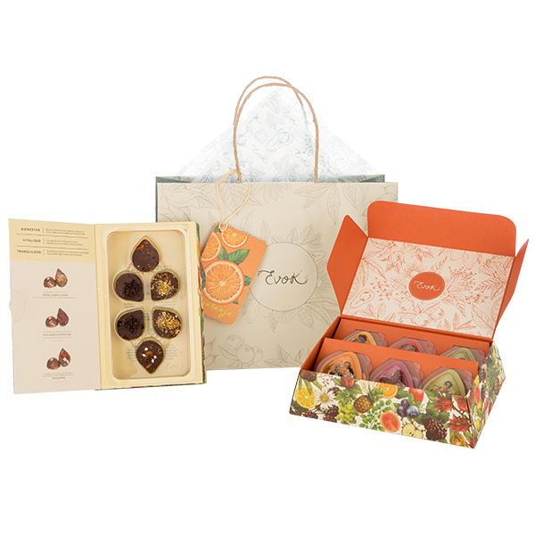 Kit Cata de vitalidad - Bombones de chocolates con infusiones en bolsa surtidas